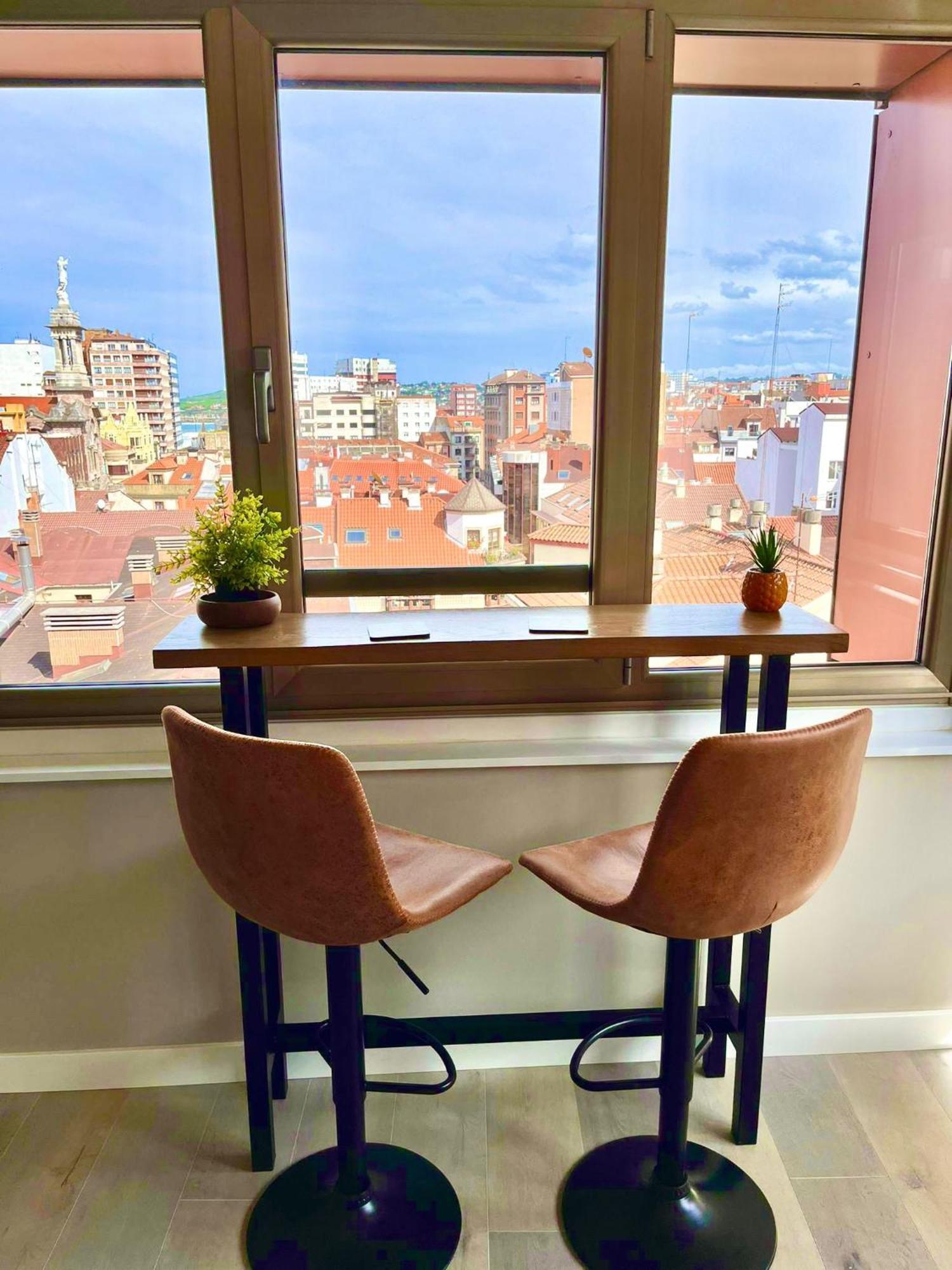 El Mirador Del Centro Lägenhet Gijón Exteriör bild