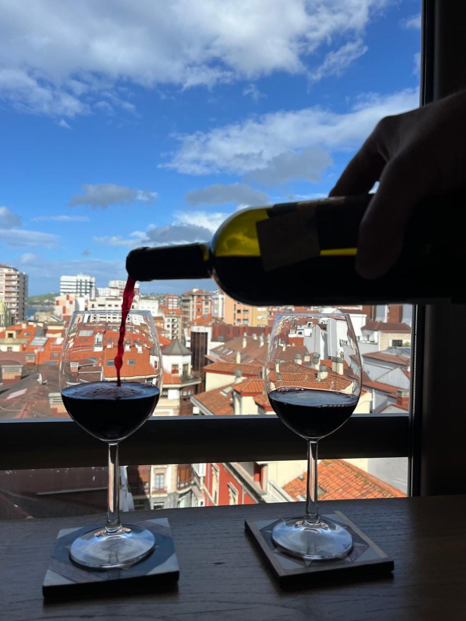 El Mirador Del Centro Lägenhet Gijón Exteriör bild